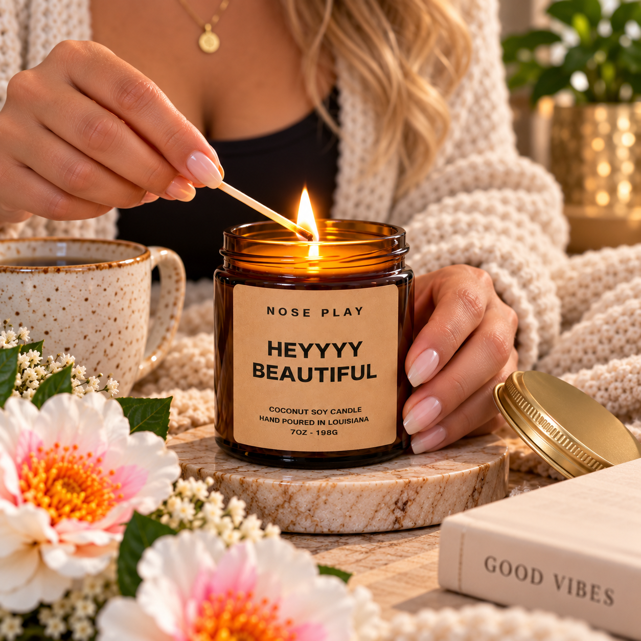 HEYYYY BEAUTIFUL CANDLE | Honeysuckle + Jasmine + Citrus
