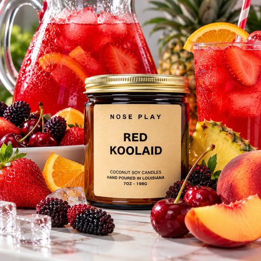 RED KOOLAID CANDLE | Cherries + Orange + Strawberries