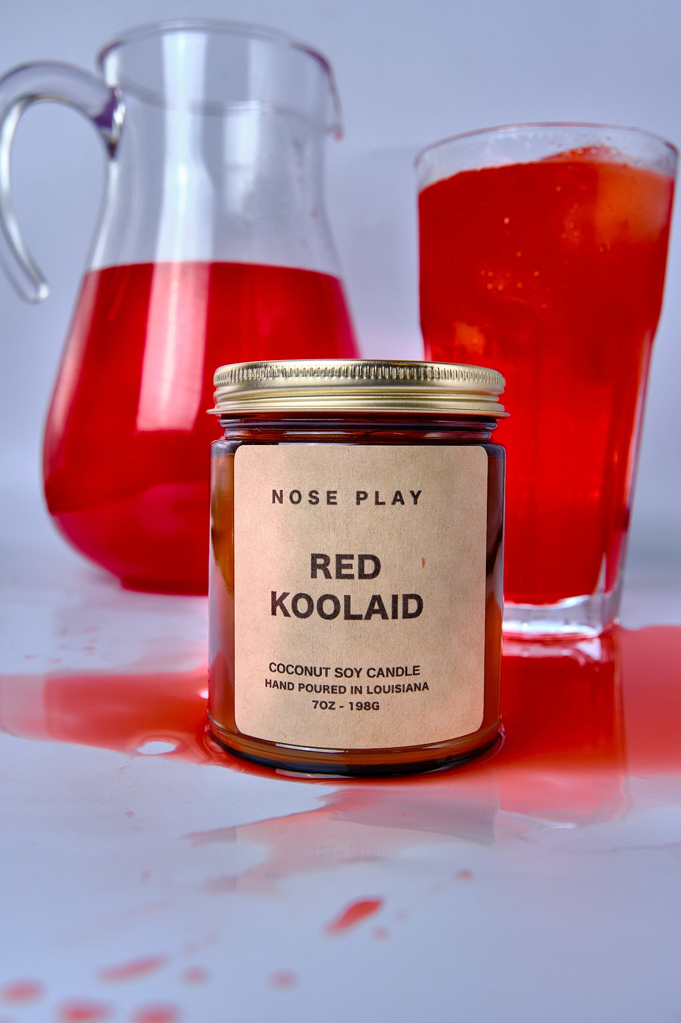 RED KOOLAID CANDLE