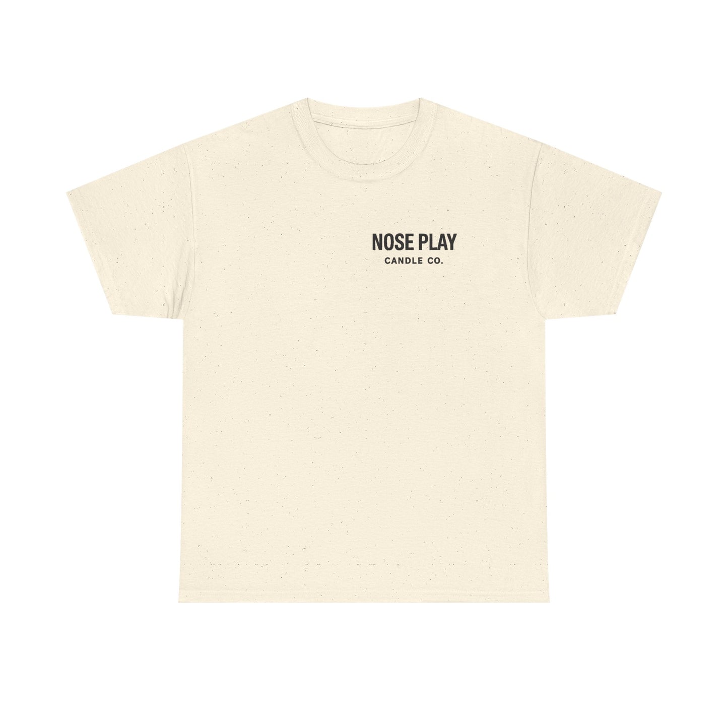 NOSE PLAY Candle CO Tee — “Where Every Scent Tells a Story” Graphic T-Shirt