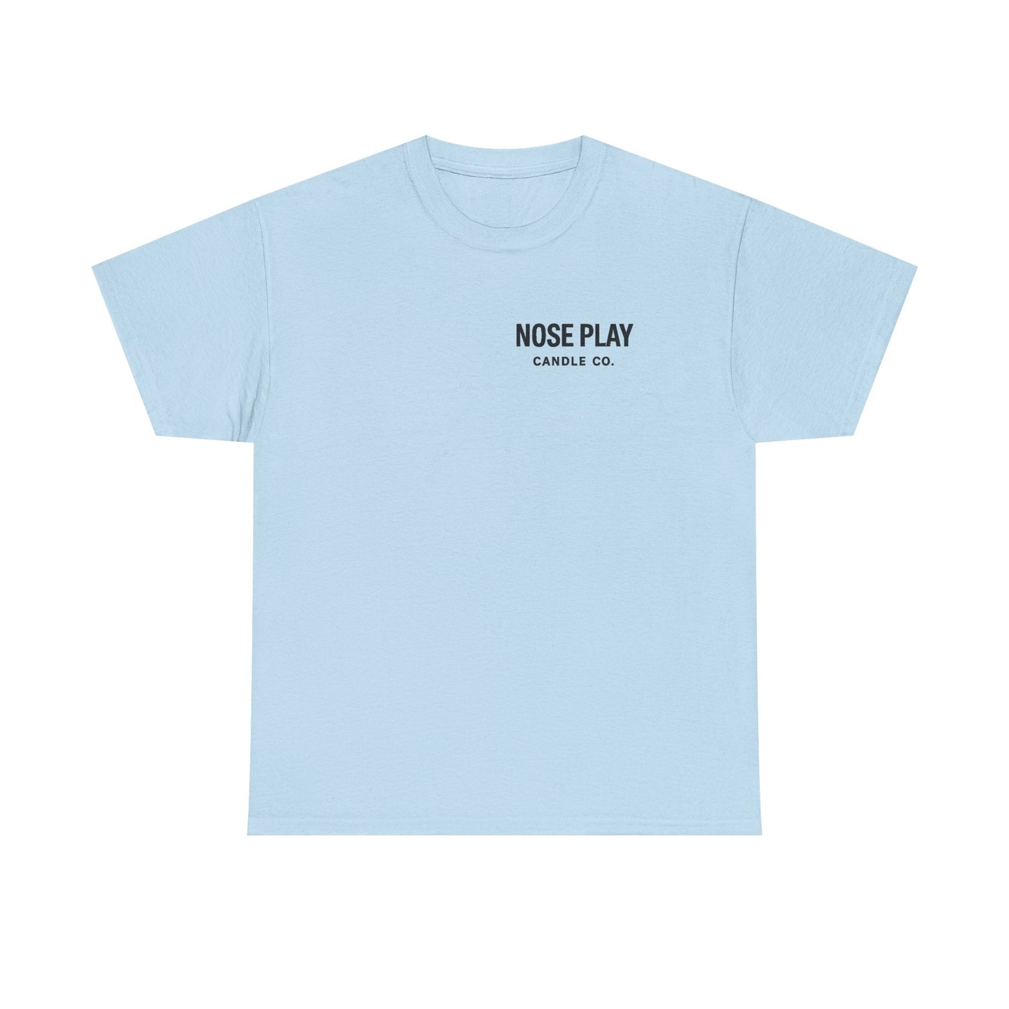 NOSE PLAY Candle CO Tee — “Where Every Scent Tells a Story” Graphic T-Shirt