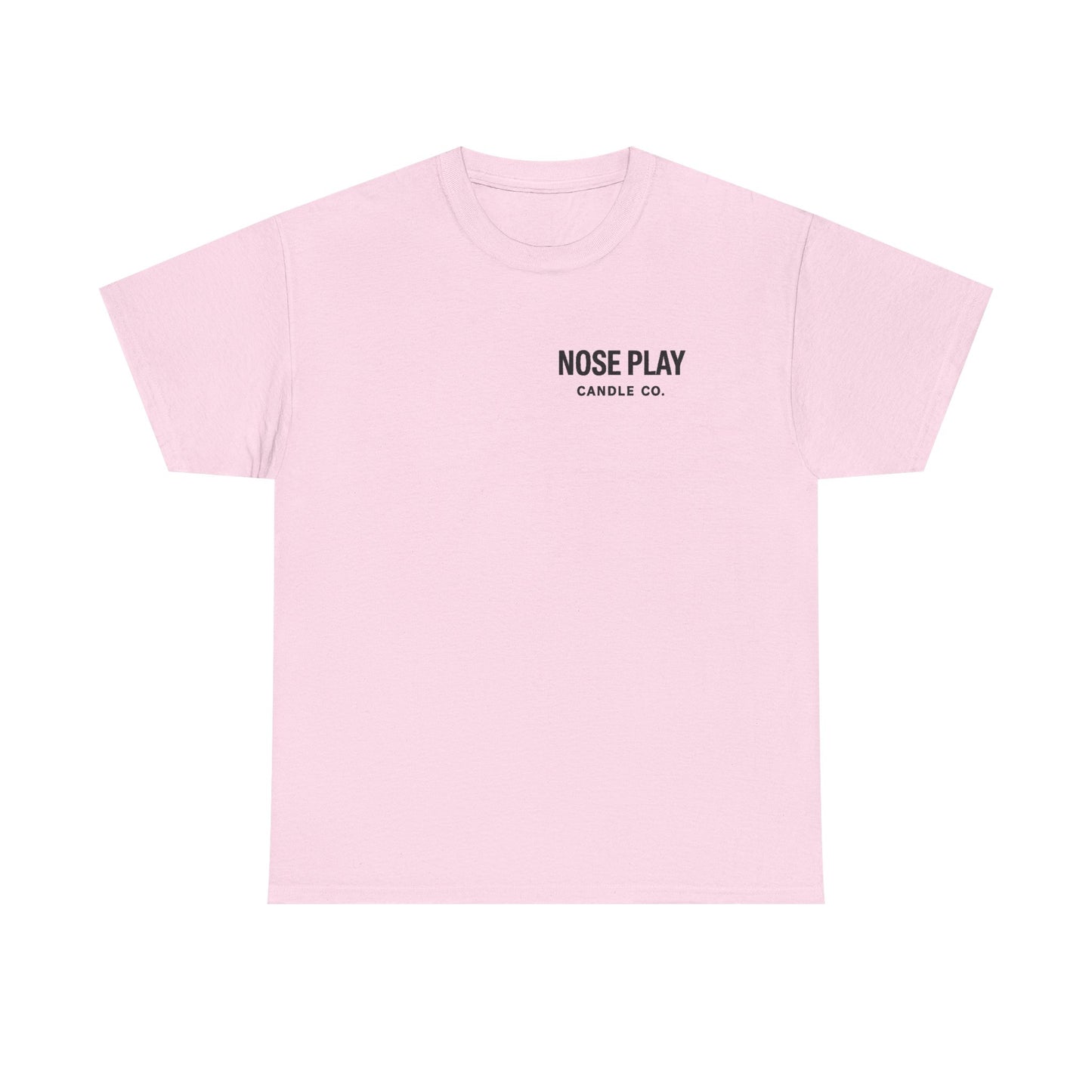 NOSE PLAY Candle CO Tee — “Where Every Scent Tells a Story” Graphic T-Shirt