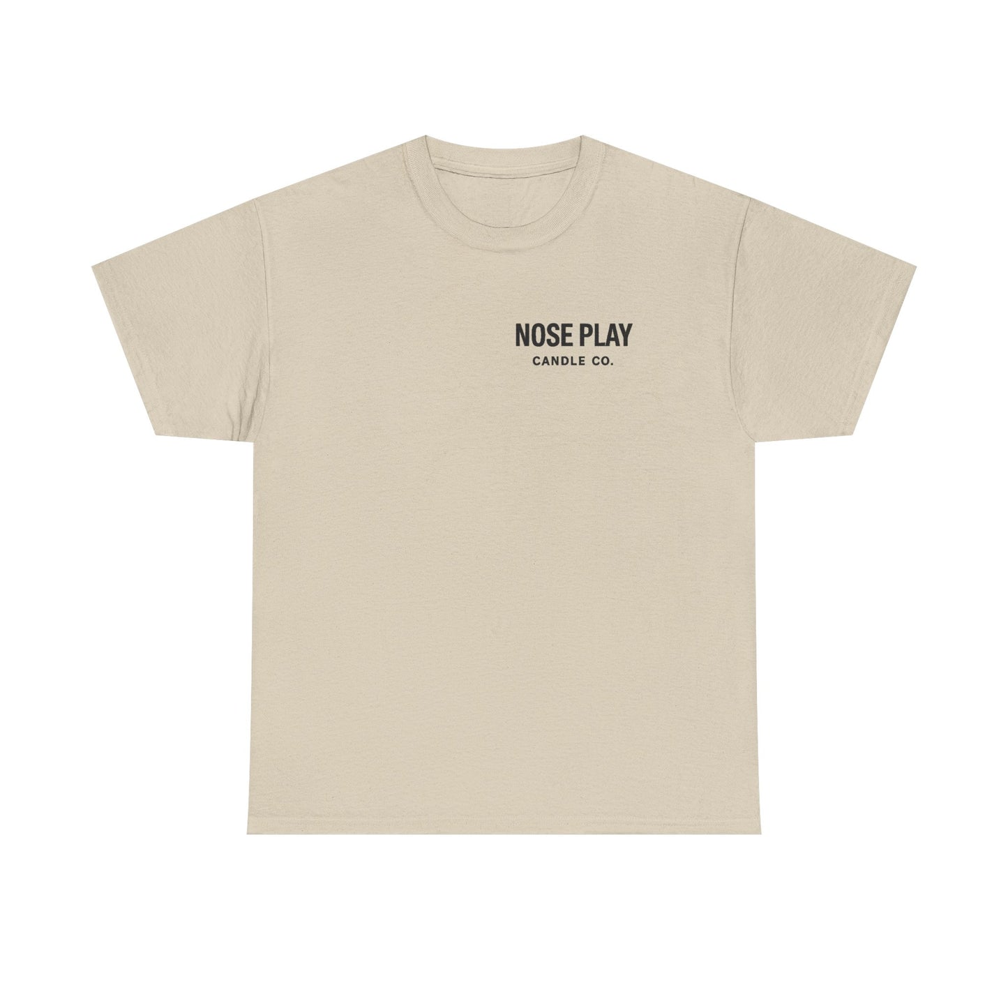 NOSE PLAY Candle CO Tee — “Where Every Scent Tells a Story” Graphic T-Shirt