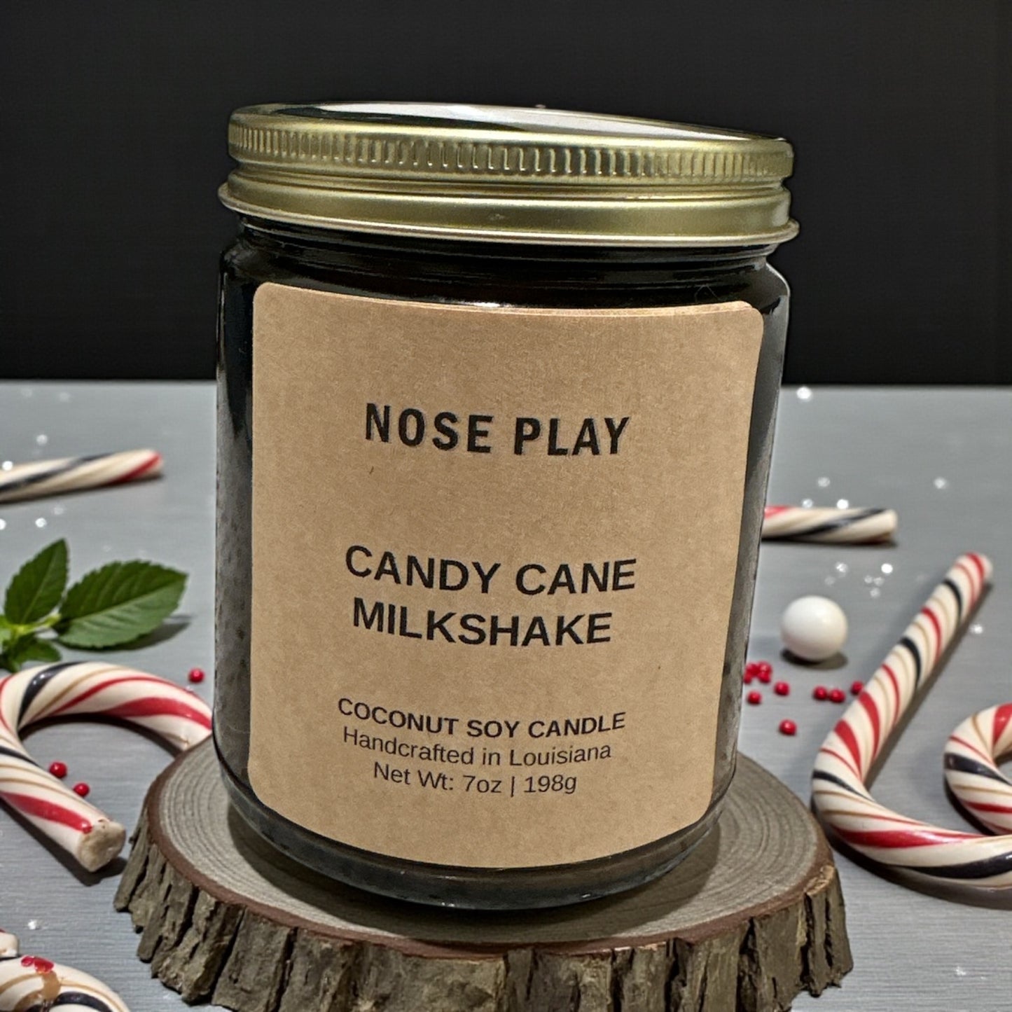 CANDY CANE MILKSHAKE CANDLE