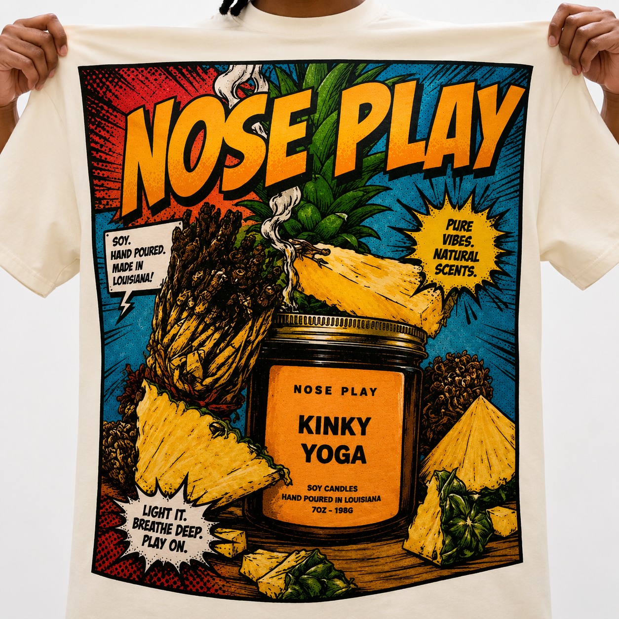 Nose Play Kinky Yoga Graphic Tee | Oversized Unisex T-Shirt