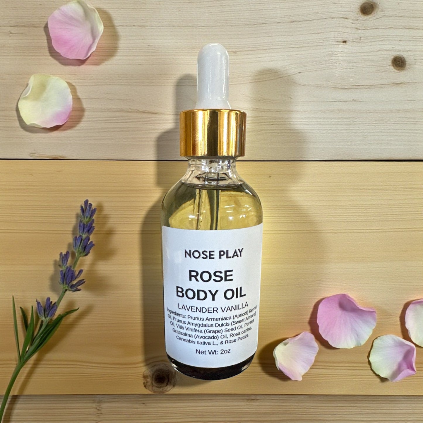LAVENDER VANILLA ROSE INFUSED BODY OIL