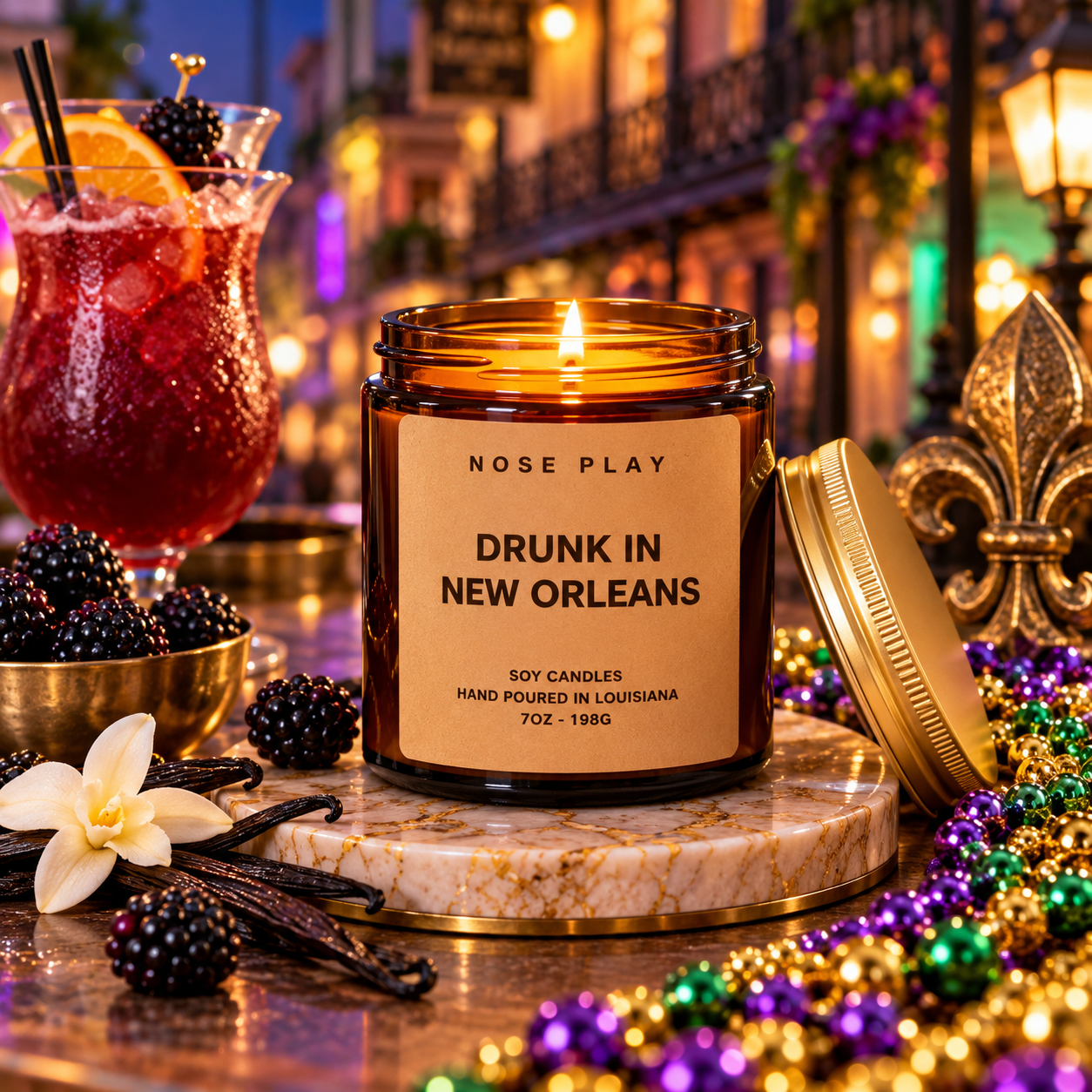 DRUNK IN NEW ORLEANS CANDLE | Blackberry + Bourbon + Vanilla