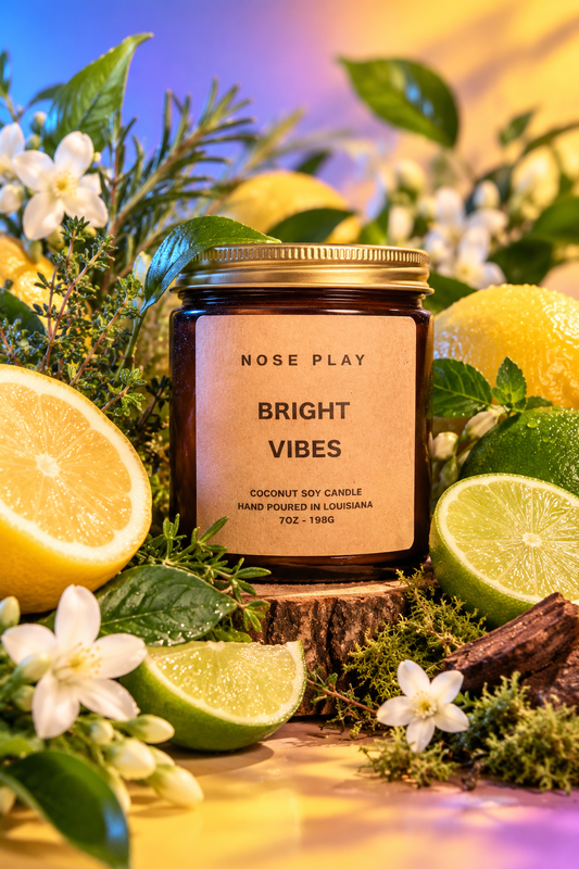 BRIGHT VIBES CANDLE | Lemon + Lime + Herbs