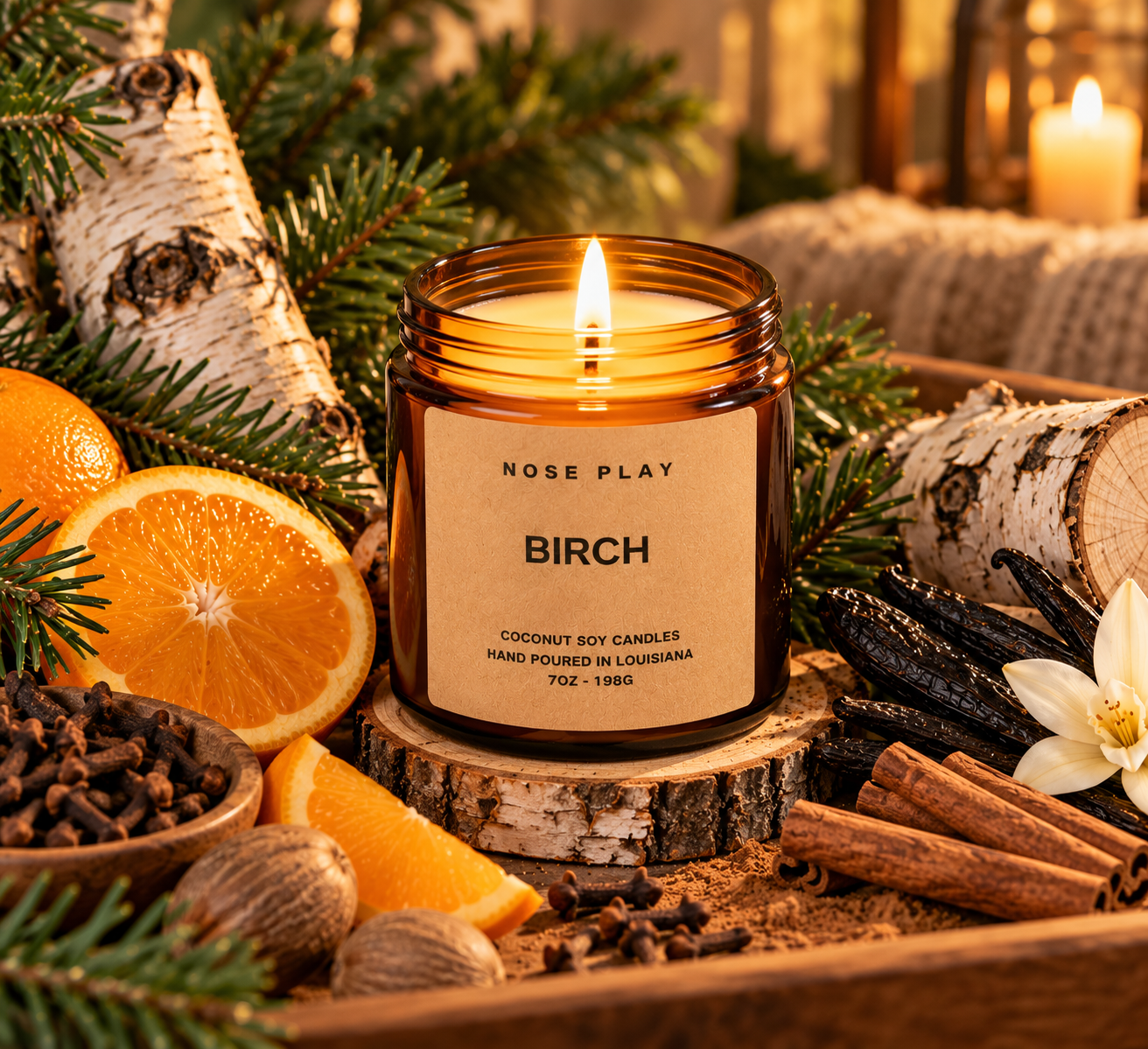 BIRCH CANDLE | Birch + Fir Needle + Cedarwood