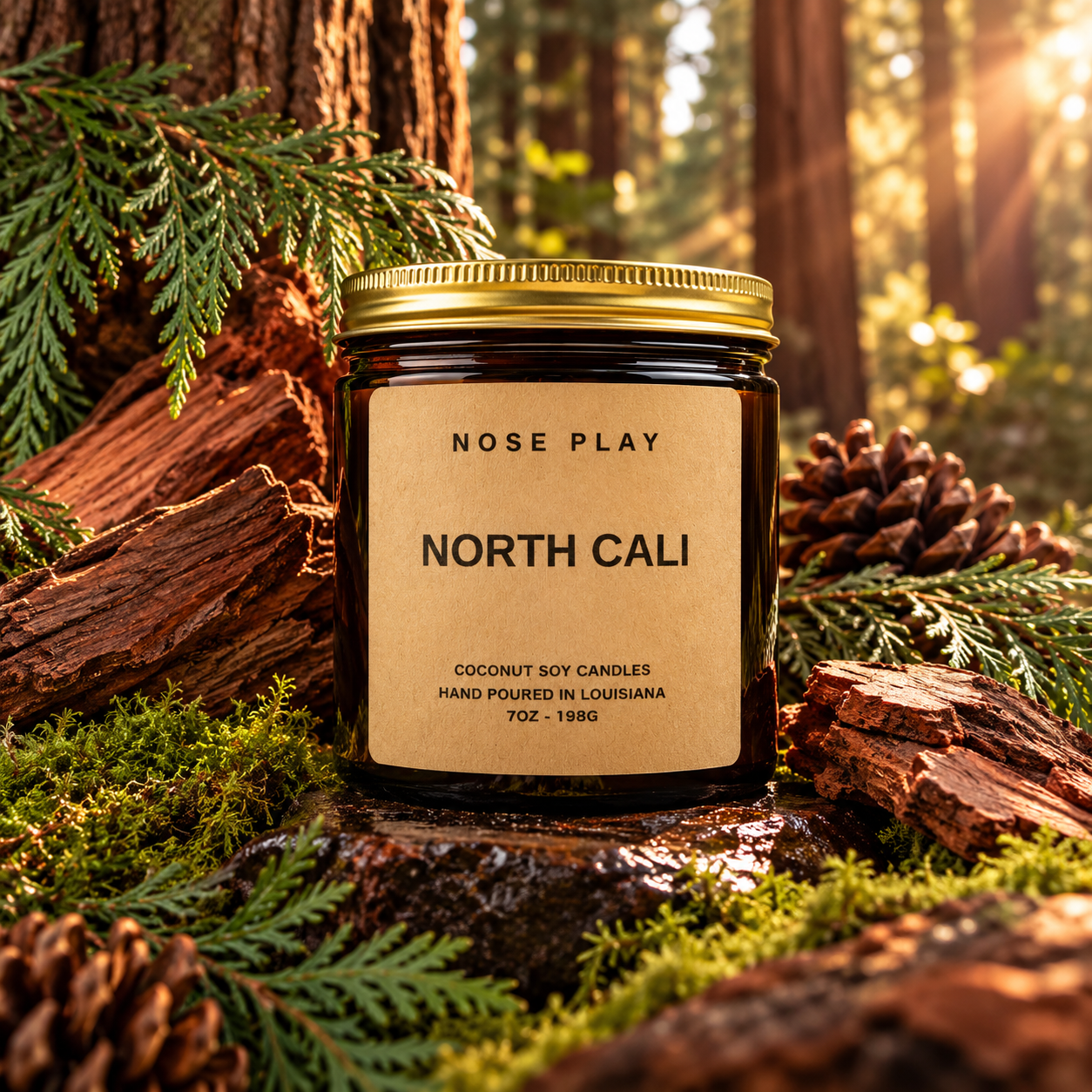 NORTH CALI CANDLE | Redwood + Cedarwood + Tonka