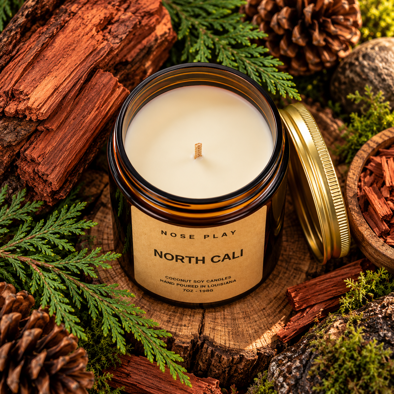 NORTH CALI CANDLE | Redwood + Cedarwood + Tonka