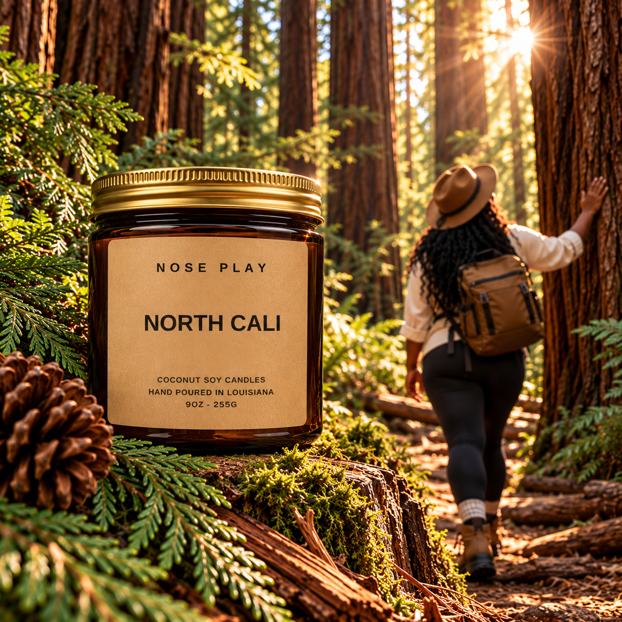 NORTH CALI CANDLE | Redwood + Cedarwood + Tonka
