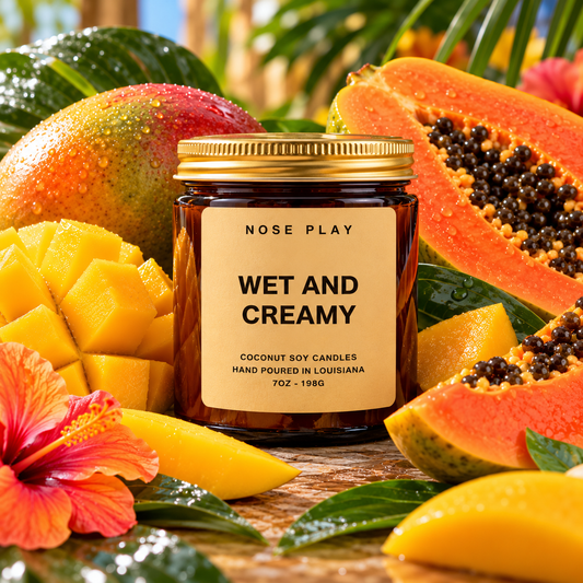WET AND CREAMY CANDLE | Mango + Peach + Pineapple