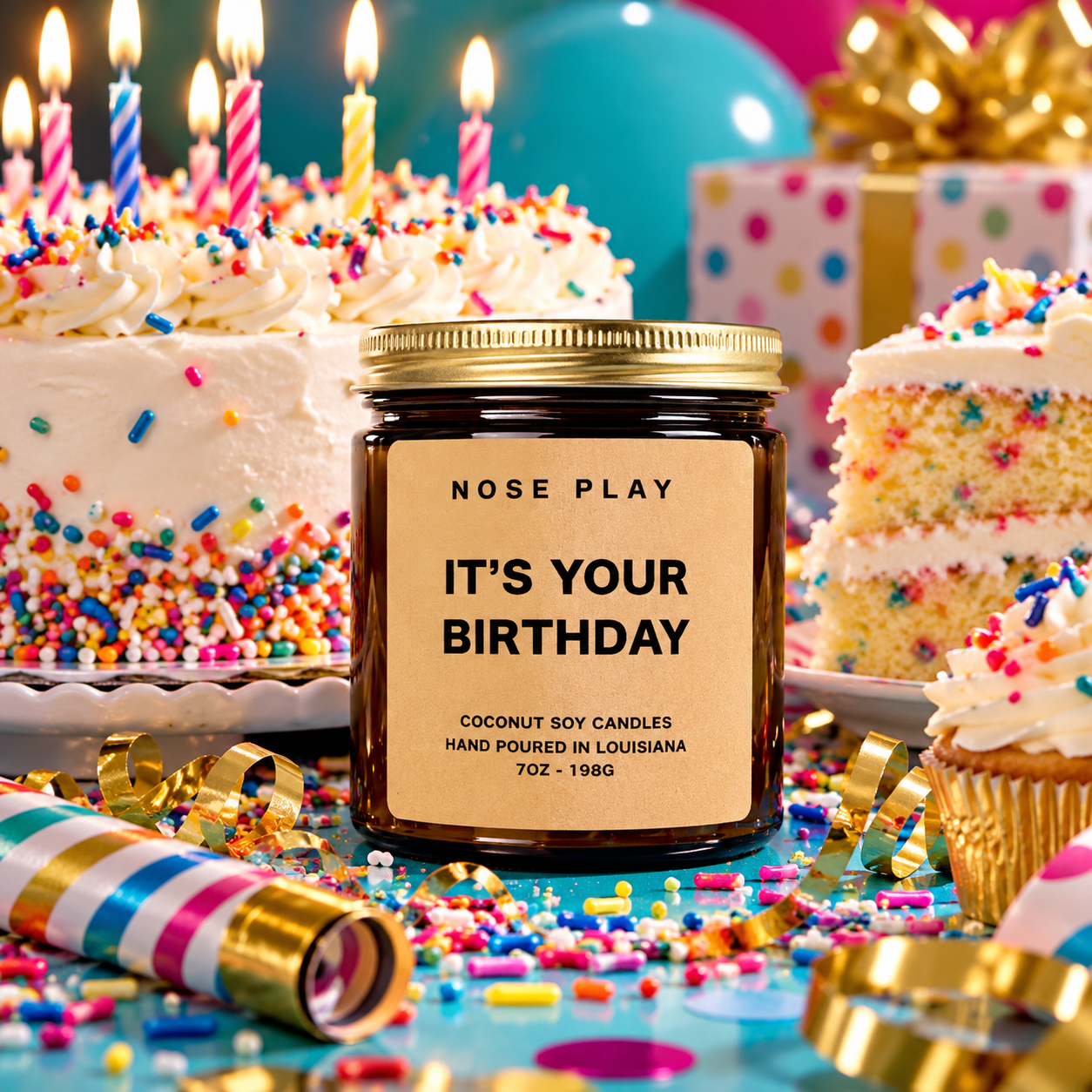 IT'S YOUR BIRTHDAY CANDLE | Sweet + Vanilla Cake + Frosting