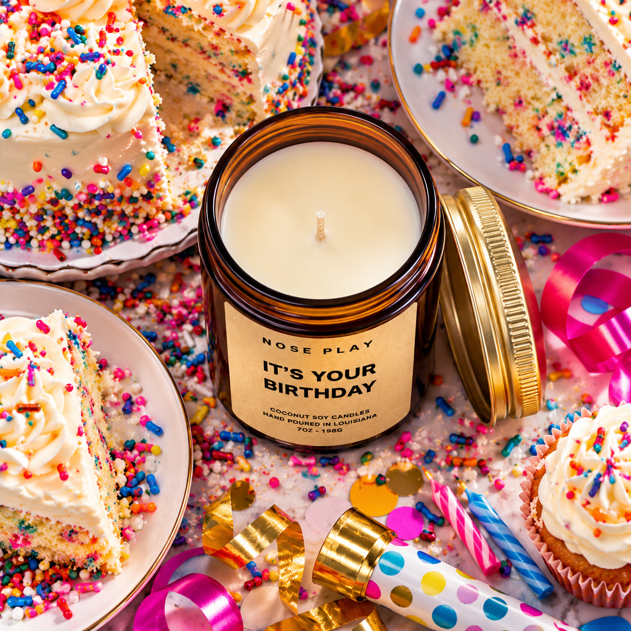 IT'S YOUR BIRTHDAY CANDLE | Sweet + Vanilla Cake + Frosting