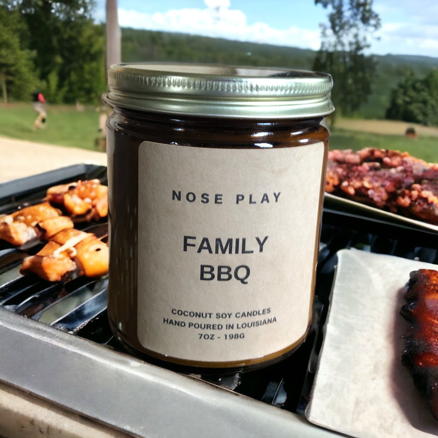 FAMILY BBQ | Hickory+Smoke+Cedar | Coconut Soy Candle